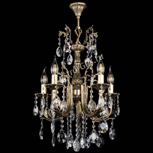 Люстра бронзовая Матильда №5/2 Звездочка в Химках Гусь Хрустальный