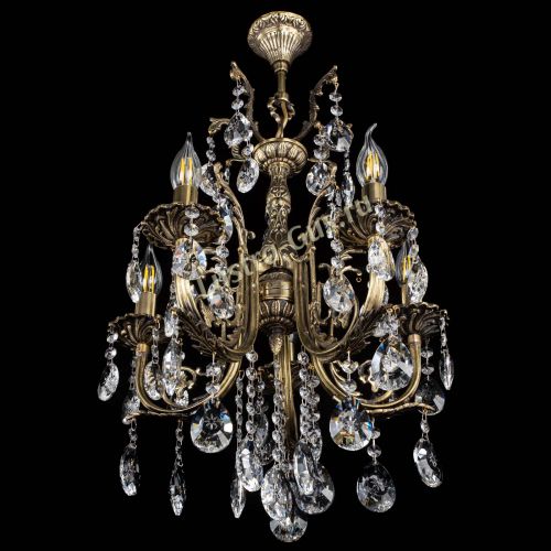 Люстра бронзовая Матильда №5/2 Звездочка в Химках Гусь Хрустальный