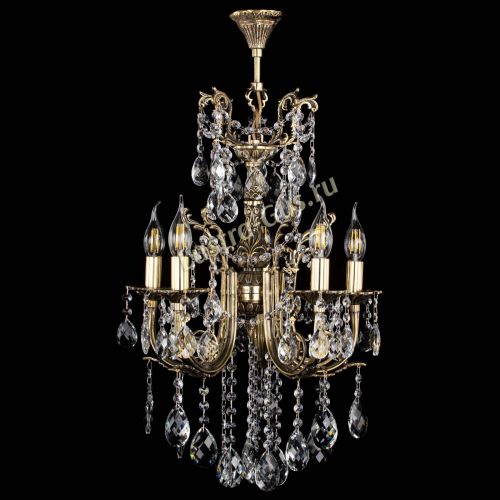 Люстра бронзовая Матильда №5/3 Баден в Химках Гусь Хрустальный