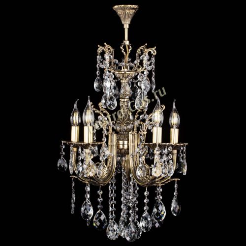 Люстра бронзовая Матильда №5/3 Баден в Химках Гусь Хрустальный