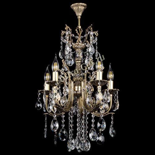 Люстра бронзовая Матильда №5/3 Баден в Химках Гусь Хрустальный