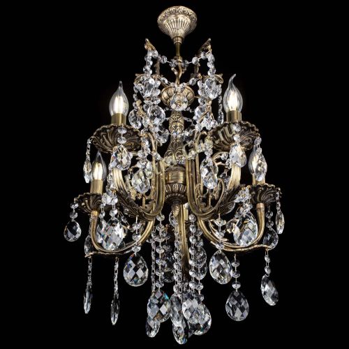 Люстра бронзовая Матильда №5/3 Баден в Химках Гусь Хрустальный