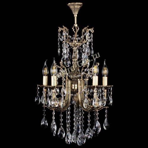 Люстра бронзовая Матильда №5/3 Журавлик в Химках Гусь Хрустальный