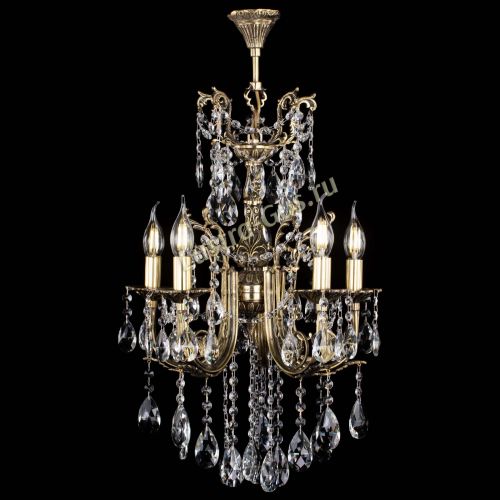 Люстра бронзовая Матильда №5/3 Журавлик в Химках Гусь Хрустальный