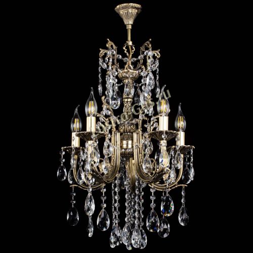 Люстра бронзовая Матильда №5/3 Журавлик в Химках Гусь Хрустальный