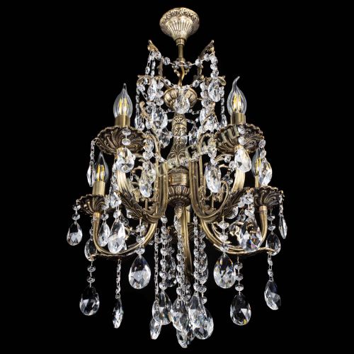 Люстра бронзовая Матильда №5/3 Журавлик в Химках Гусь Хрустальный