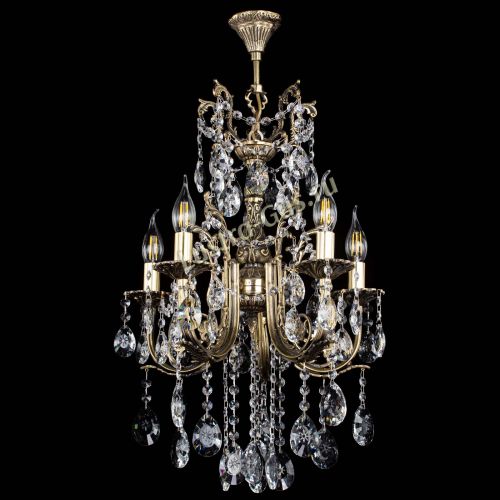 Люстра бронзовая Матильда №5/3 Звездочка в Химках Гусь Хрустальный