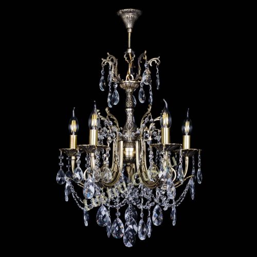 Люстра бронзовая Матильда №5 Баден в Химках Гусь Хрустальный