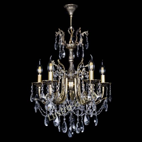 Люстра бронзовая Матильда №5 Лучик в Химках Гусь Хрустальный