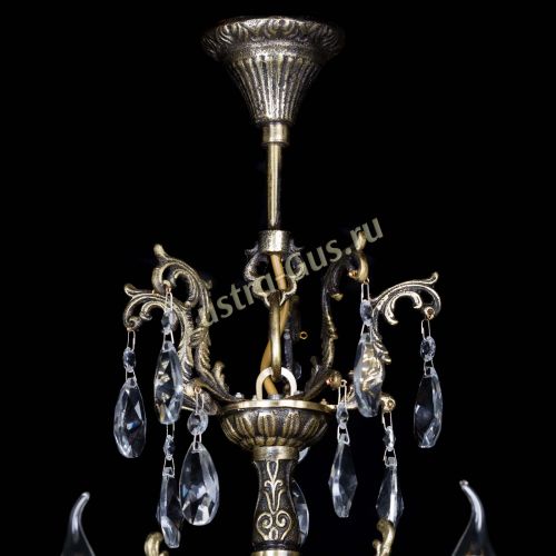 Люстра бронзовая Матильда №5 Лучик в Химках Гусь Хрустальный