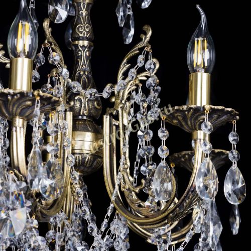 Люстра бронзовая Матильда №5 Лучик в Химках Гусь Хрустальный