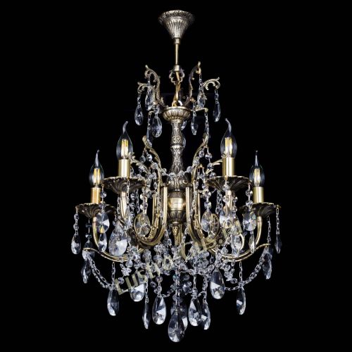 Люстра бронзовая Матильда №5 Лучик в Химках Гусь Хрустальный