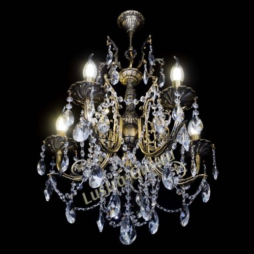 Люстра бронзовая Матильда №5 Лучик в Химках Гусь Хрустальный