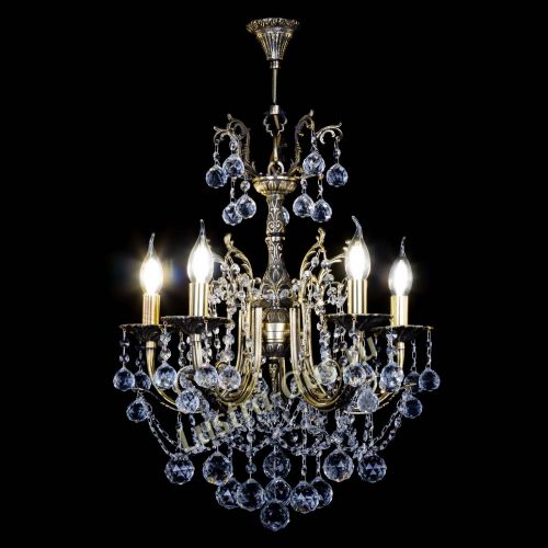 Люстра бронзовая Матильда №5 Шар в Химках Гусь Хрустальный