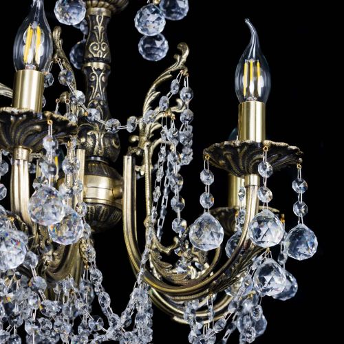 Люстра бронзовая Матильда №5 Шар в Химках Гусь Хрустальный