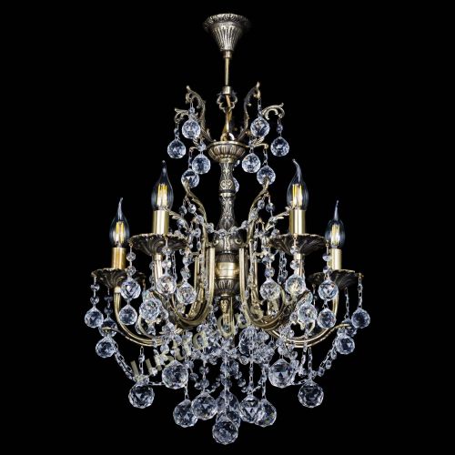 Люстра бронзовая Матильда №5 Шар в Химках Гусь Хрустальный