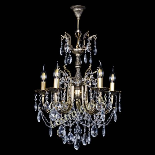 Люстра бронзовая Матильда №5 Журавлик в Химках Гусь Хрустальный