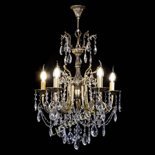 Люстра бронзовая Матильда №5 Журавлик в Химках Гусь Хрустальный