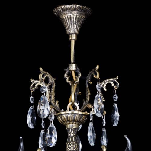 Люстра бронзовая Матильда №5 Журавлик в Химках Гусь Хрустальный