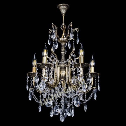 Люстра бронзовая Матильда №5 Журавлик в Химках Гусь Хрустальный