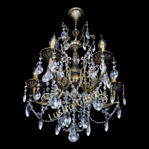 Люстра бронзовая Матильда №5 Журавлик в Химках Гусь Хрустальный