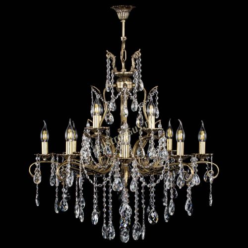 Люстра бронзовая Мелания №12/2 баден в Химках Гусь Хрустальный