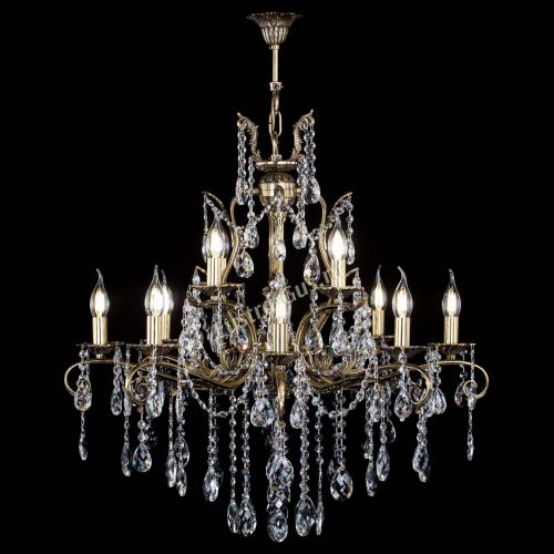 Люстра бронзовая Мелания №12/2 баден в Химках Гусь Хрустальный