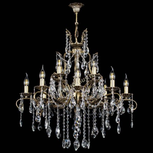 Люстра бронзовая Мелания №12/2 баден в Химках Гусь Хрустальный