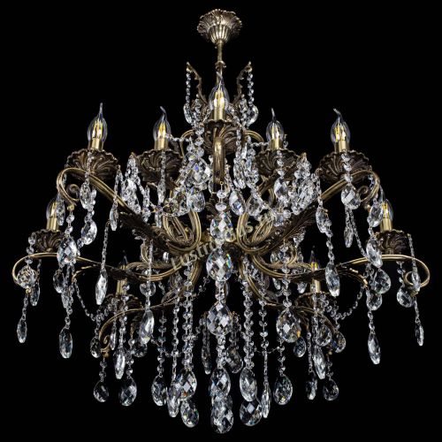 Люстра бронзовая Мелания №12/2 баден в Химках Гусь Хрустальный