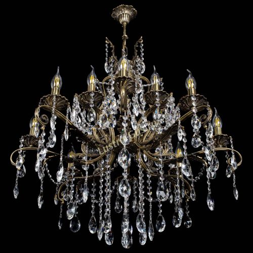 Люстра бронзовая Мелания №12/2 журавлик в Химках Гусь Хрустальный