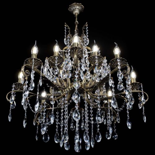 Люстра бронзовая Мелания №12/2 журавлик в Химках Гусь Хрустальный