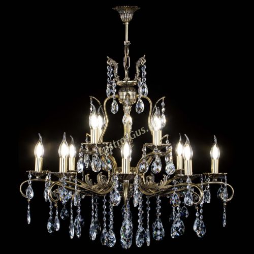 Люстра бронзовая Мелания №12/1 баден в Химках Гусь Хрустальный