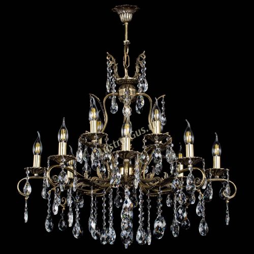 Люстра бронзовая Мелания №12/1 баден в Химках Гусь Хрустальный