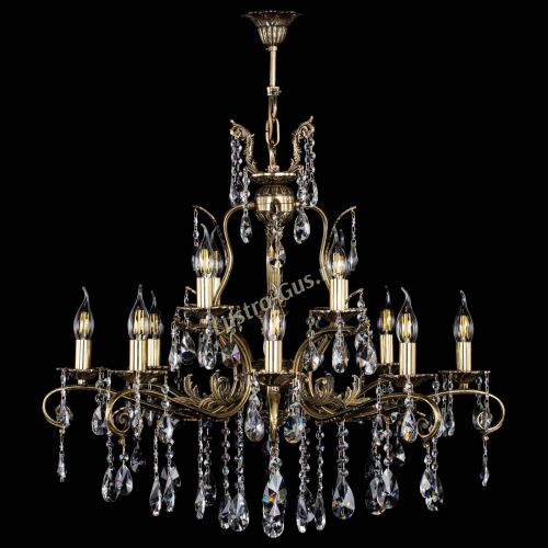 Люстра бронзовая Мелания №12/1 лучик в Химках Гусь Хрустальный