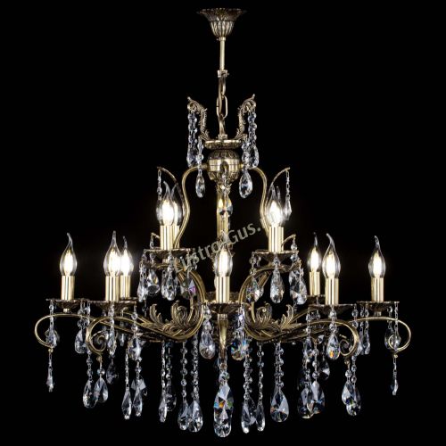 Люстра бронзовая Мелания №12/1 лучик в Химках Гусь Хрустальный