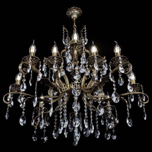 Люстра бронзовая Мелания №12/1 лучик в Химках Гусь Хрустальный