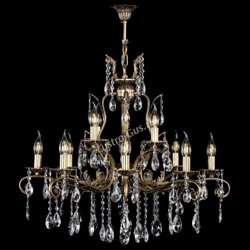 Люстра бронзовая Мелания №12/1 журавлик в Химках Гусь Хрустальный