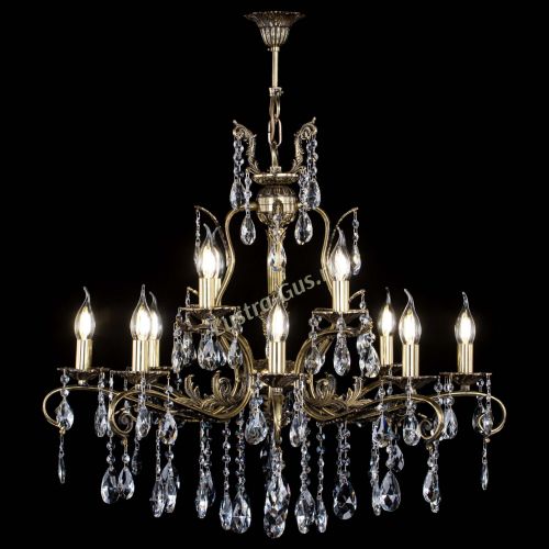 Люстра бронзовая Мелания №12/1 журавлик в Химках Гусь Хрустальный