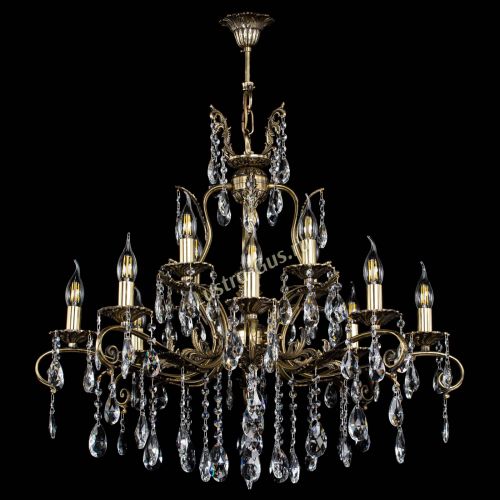 Люстра бронзовая Мелания №12/1 журавлик в Химках Гусь Хрустальный