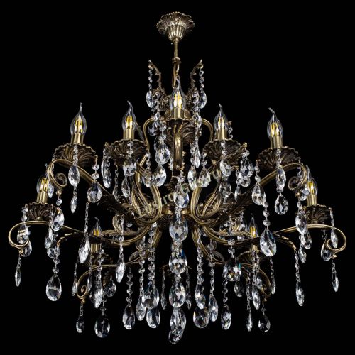 Люстра бронзовая Мелания №12/1 журавлик в Химках Гусь Хрустальный