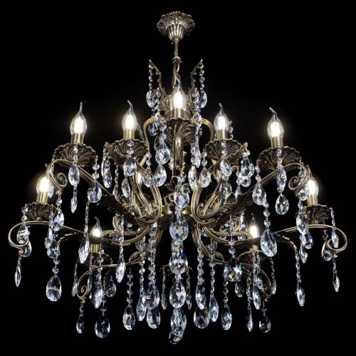 Люстра бронзовая Мелания №12/1 журавлик в Химках Гусь Хрустальный