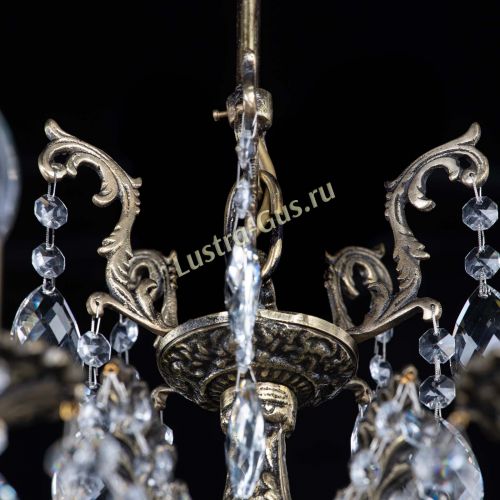 Люстра бронзовая Милана №1 баден в Химках Гусь Хрустальный