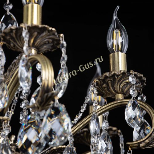 Люстра бронзовая Милана №1 баден в Химках Гусь Хрустальный
