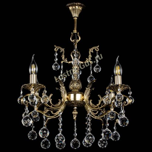 Люстра бронзовая Милана №4/2 шар в Химках Гусь Хрустальный