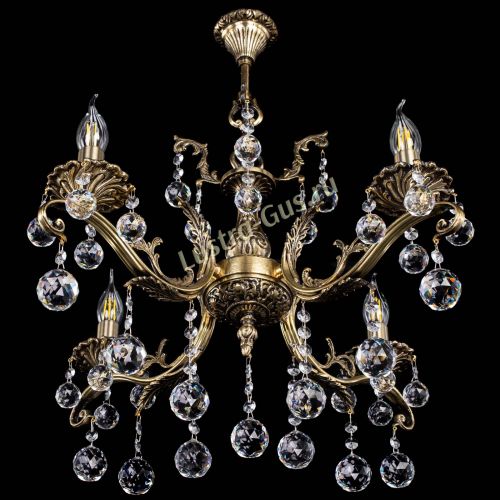 Люстра бронзовая Милана №4/2 шар в Химках Гусь Хрустальный