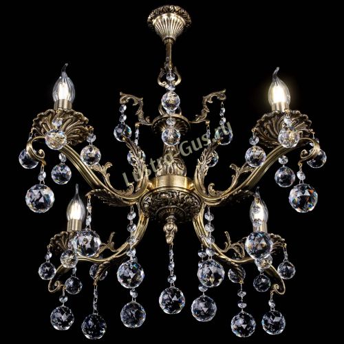 Люстра бронзовая Милана №4/2 шар в Химках Гусь Хрустальный