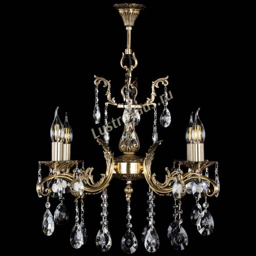 Люстра бронзовая Милана №4/2 звездочка в Химках Гусь Хрустальный