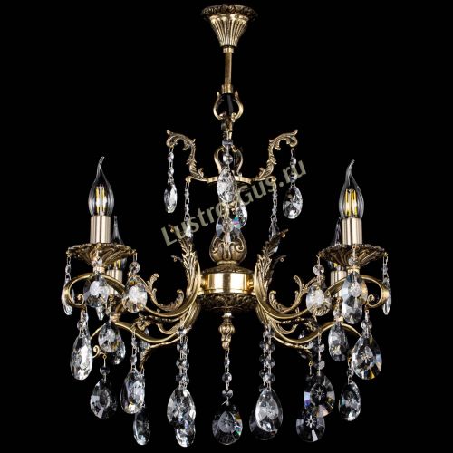 Люстра бронзовая Милана №4/2 звездочка в Химках Гусь Хрустальный