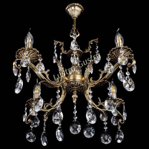 Люстра бронзовая Милана №4/2 звездочка в Химках Гусь Хрустальный