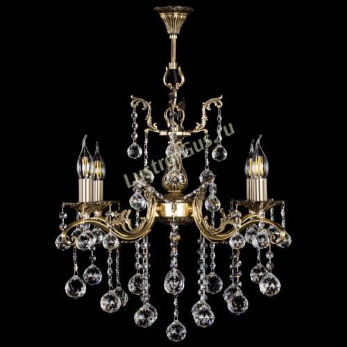 Люстра бронзовая Милана №4 шар в Химках Гусь Хрустальный